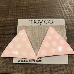 Fun 80’s triangle earrings